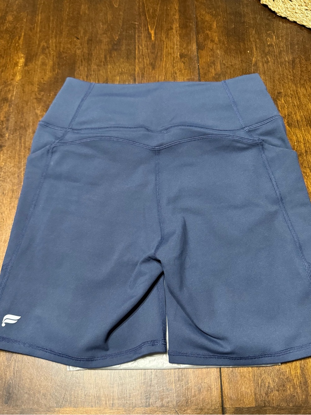 Fabletics PureLuxe High Waisted Shorts Navy Blue L NWT